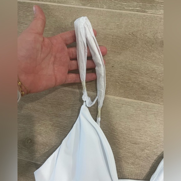 NWT Beach Bunny, the Noelani One Piece White Swimsuit,Size Large - Picture 7 of 13